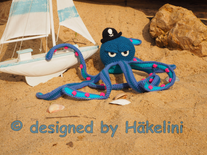 Tintenfisch, Oktopus Captain Kraki