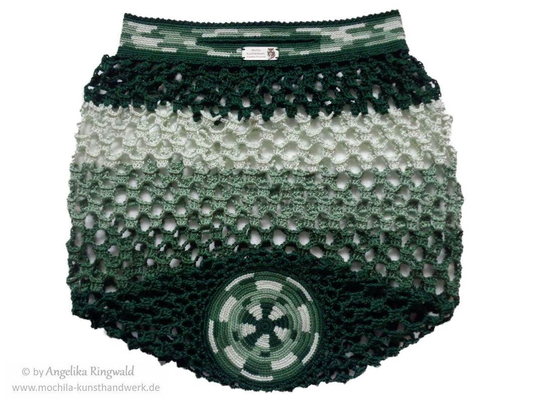 Anleitung für Einkaufsnetz „Amazonas“/ Single-Thread-Technik der Wayuu“