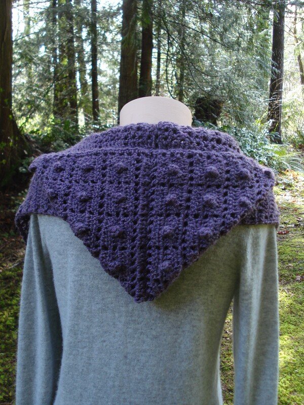 Pattern Popcorn Pocket Scarf with Hood - PA-315 - Image 2