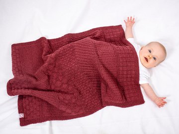 Strickanleitung Babydecke Mustermix