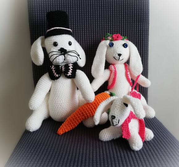 Anleitung Paket Familie Hase