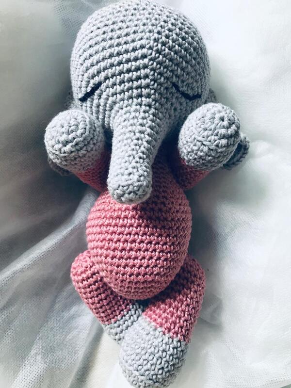 Gigi the sleeping Elefant crochet pattern - Image 2