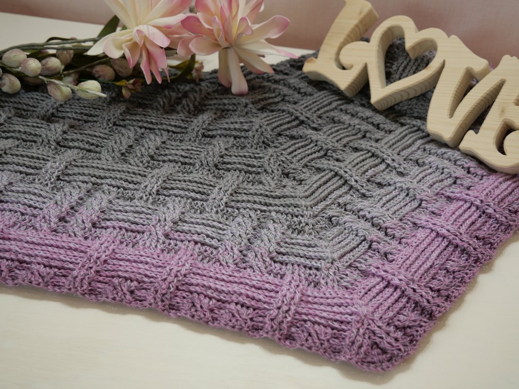 Häkelanleitung Tuch "Verzopftes Drunter und Drüber" - 3 Formen