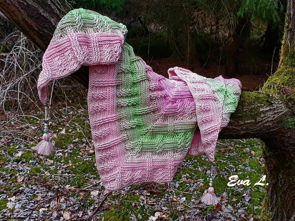 Häkelanleitung Tuch "Verzopftes Drunter und Drüber" - 3 Formen - Bild 12