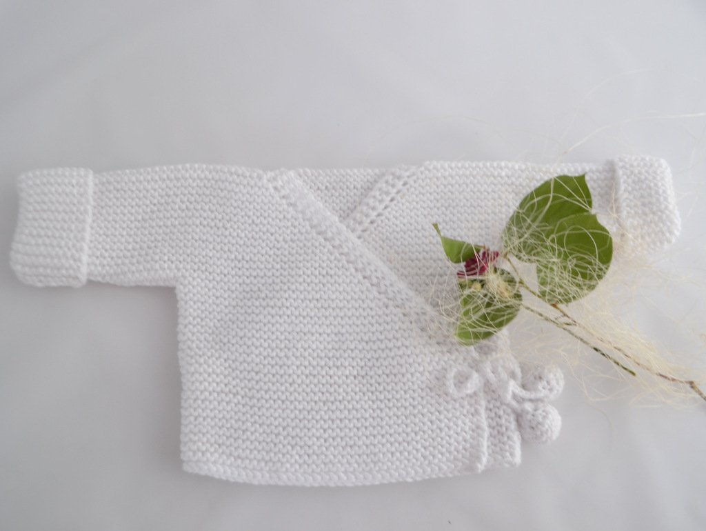 Strickanleitung * Baby Wickeljacke III. in 3 Größen * Gr. 50 - 86