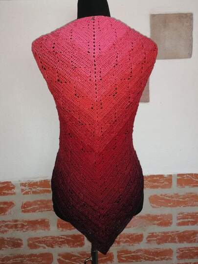 Tuch Amira häkeln Häkeltuch Dreieckstuch