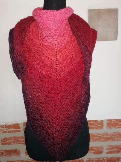 Tuch Amira häkeln Häkeltuch Dreieckstuch