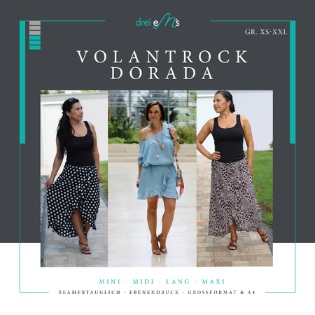 Ebook Volant-Rock DORADA Gr. XS-XXL