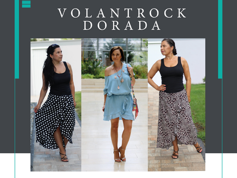 Ebook Volant-Rock DORADA Gr. XS-XXL