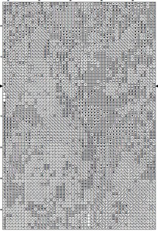 T-Rex Cross Stitch Pattern PDF