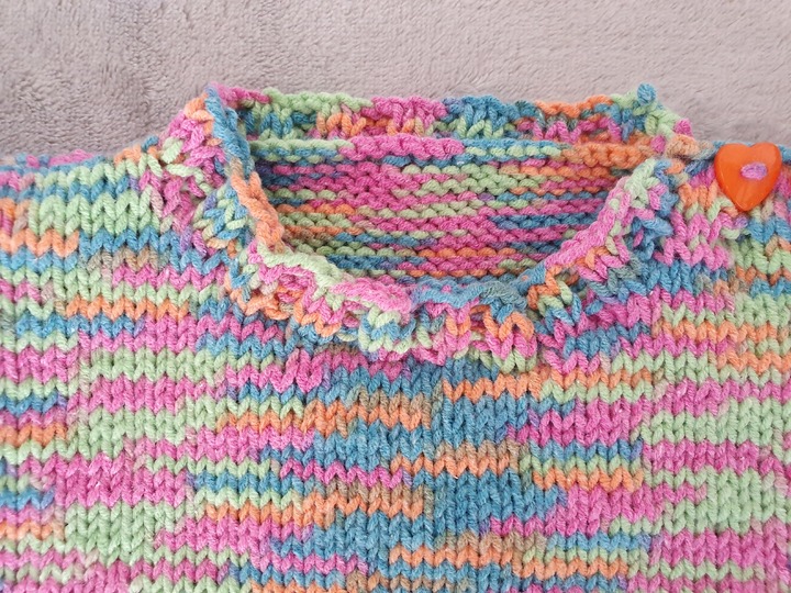 Strickanleitung Baby Pulli ohne Seitennaht Größe 62/68!