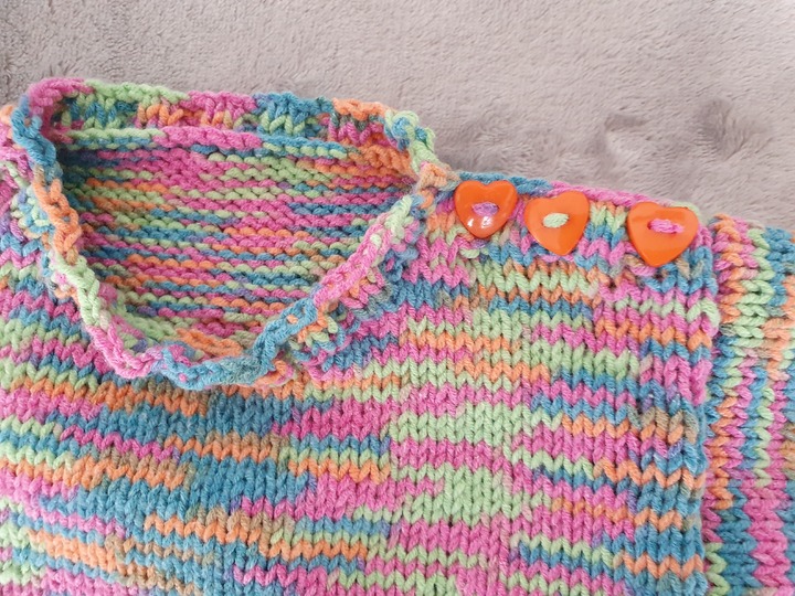 Strickanleitung Baby Pulli ohne Seitennaht Größe 62/68!