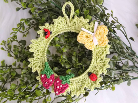 Häkelanleitung Wanddeko Frühling