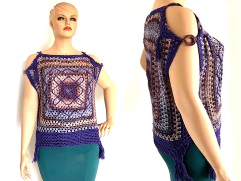 sommerliches GrannyKaftanShirt