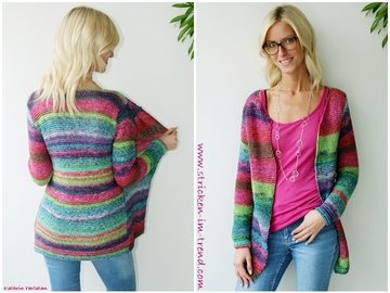 Strickanleitung für Damenweste | Strickjacke TROPICAL #5