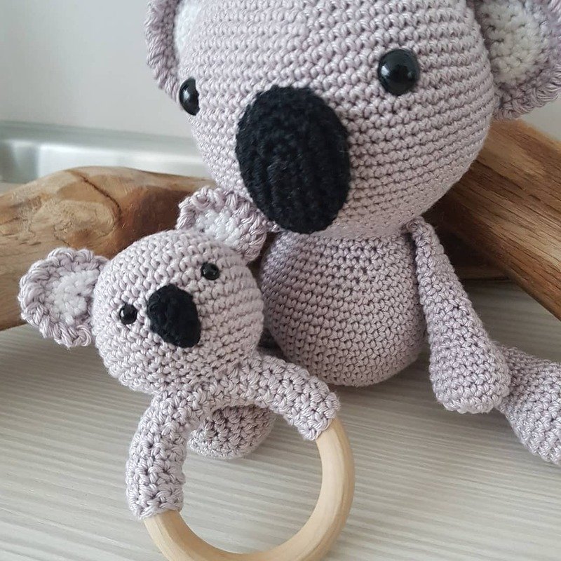 Anleitung Greifring/Rassel Koala Karlchen