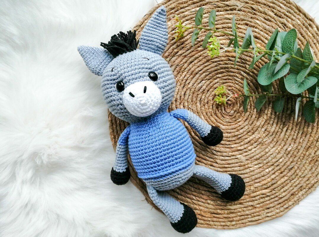 Häkelanleitung Eddie der Esel, Amigurumi, Esel häkeln