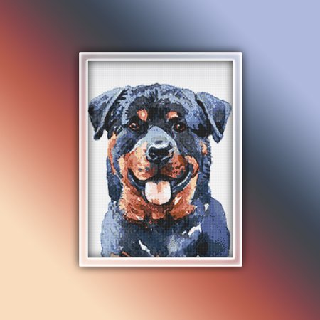 Rottweiler 3 Cross Stitch Pattern PDF