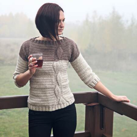 Crochet Pattern - Leaf Sweater