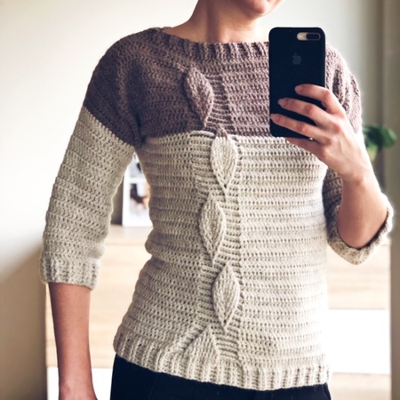Crochet Pattern - Leaf Sweater
