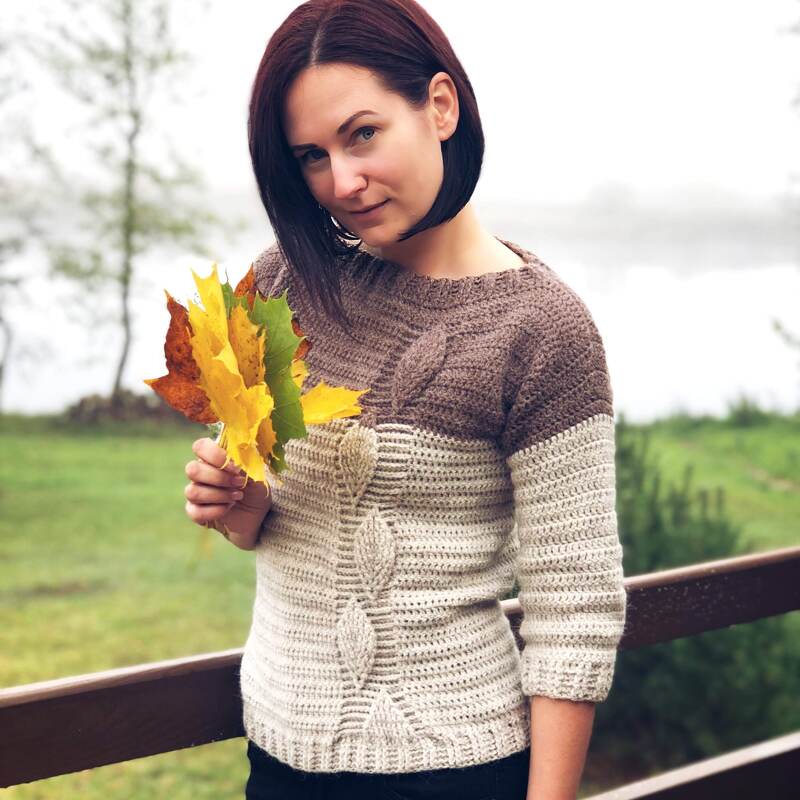 Crochet Pattern - Leaf Sweater - Image 2