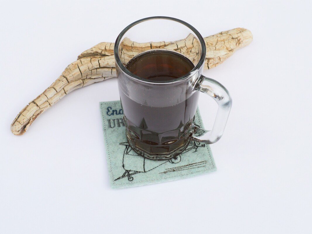 ITH Stickdatei Untersetzer Camping Urlaub Wohnwagen - Bild 4