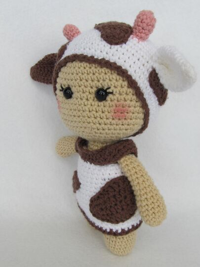 Kuh Laura aus der Little Friends Kollektion - PDF Anleitung