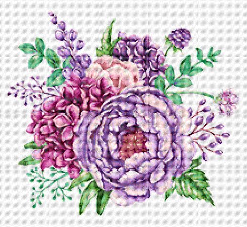 Wild Flowers 1 Cross Stitch Pattern PDF