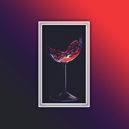 Wine Glass 1 Cross Stitch Pattern PDF