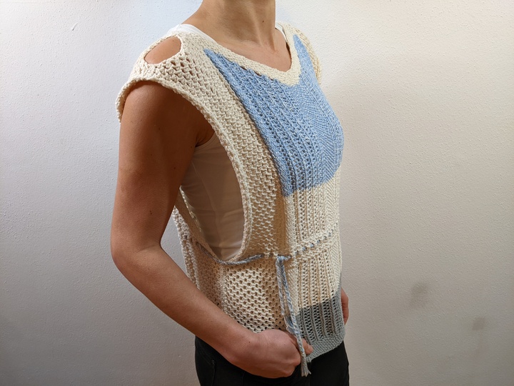 Strickanleitung Tunika mit Gürtel