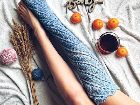 Crochet Pattern - Twirling Toes Socks