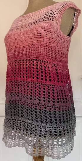 Priscilla - Shirt, Tunika, Kleid häkeln in allen Damengrößen- RVO