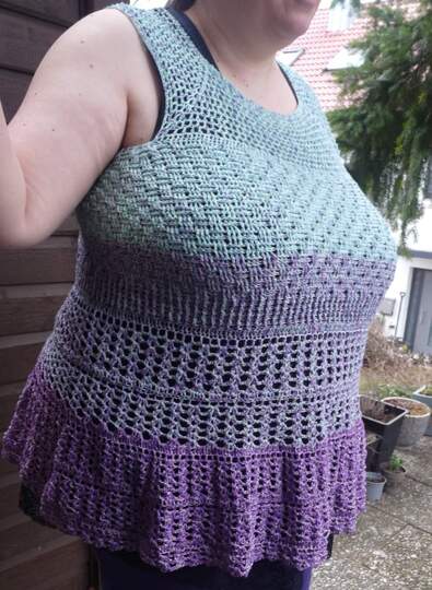 Priscilla - Shirt, Tunika, Kleid häkeln in allen Damengrößen- RVO