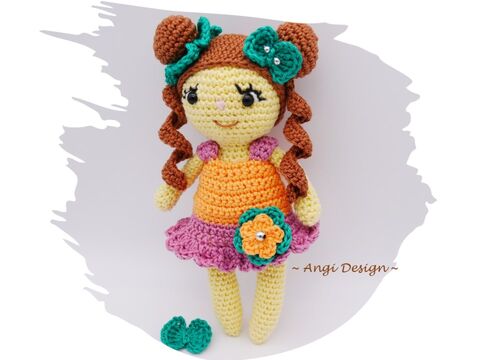 Häkelanleitung Blumenmädchen