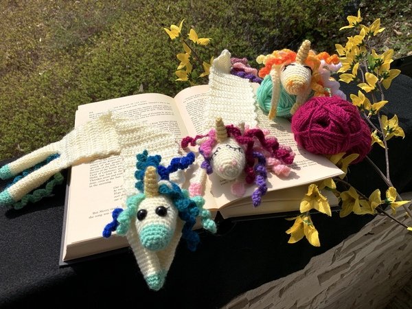 bookmark unicorn - crochet pattern