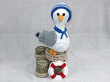 Häkelanleitung Tetje die Möwe