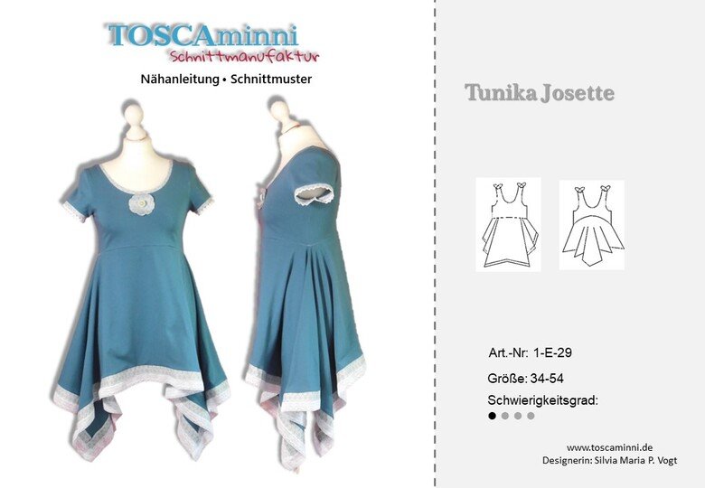Tunika Josette Gr. 34-54 Schnittmuster