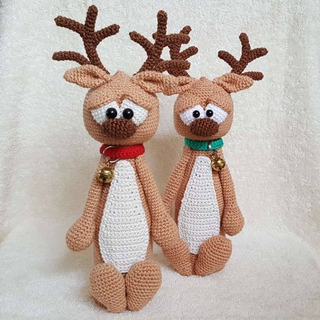 Crochet Pattern / Amigurumi / Champagne-Reindeer Christoph