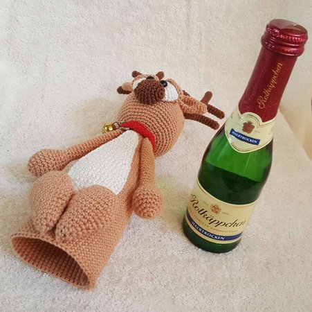Crochet Pattern / Amigurumi / Champagne-Reindeer Christoph