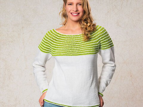 Strickanleitung Damenpullover "Piano" 761176