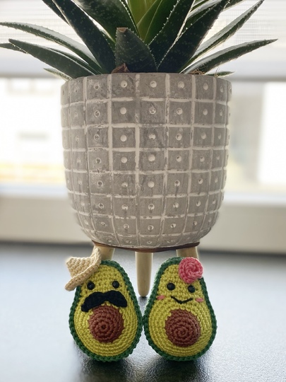 Schlüsselanhänger/Taschenbaumler,  Avocado