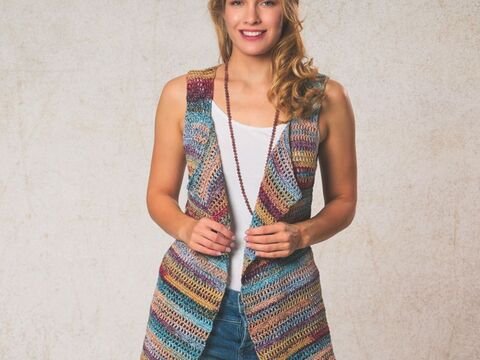Häkelanleitung Damenweste "Messina" 761189