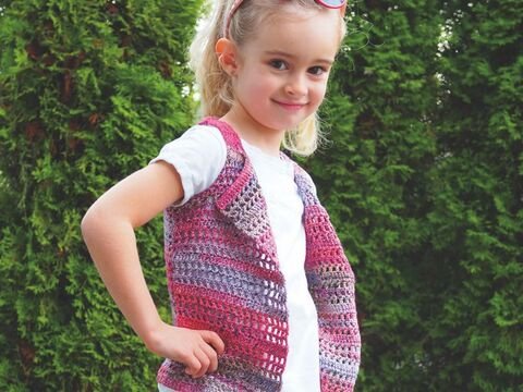 Häkelanleitung Kinderweste "Messina" 761190