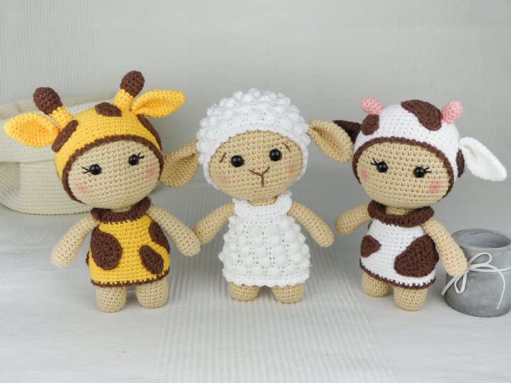Giraffe Moly aus der Little Friends Kollektion - PDF Anleitung