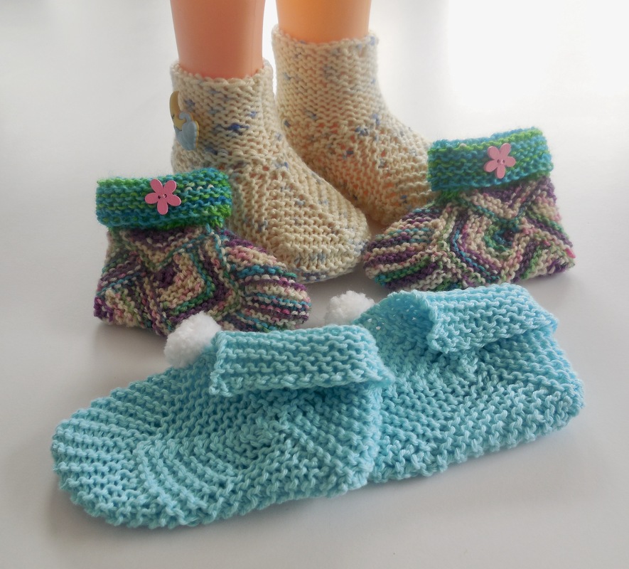 Babysöckchen im Patchworkstyle - Strickanleitung - Bild 6