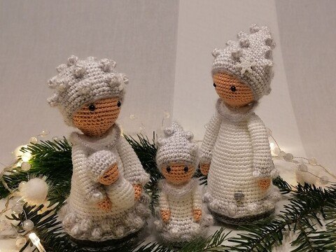 Blumenkinder Schneeflöcken Familie - Häkelanleitung