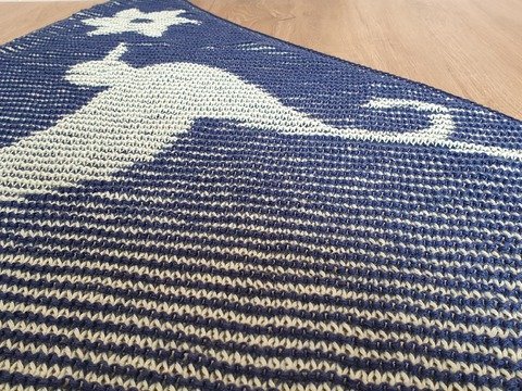 Kolibri, Schattenstricken, Illusionsstricken , Motivtuch