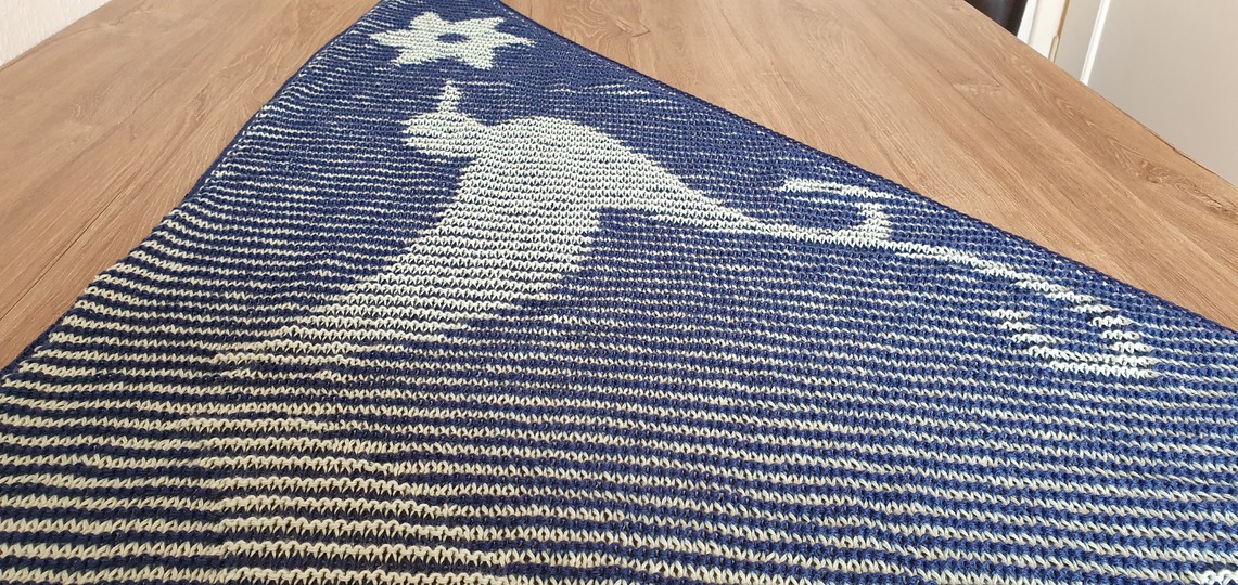 Kolibri, Schattenstricken, Illusionsstricken , Motivtuch