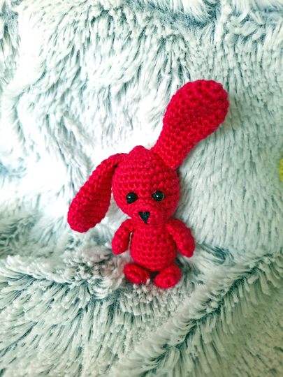 Kleine Häschen - Schlüsselanhänger/ Taschenbaumler häkeln