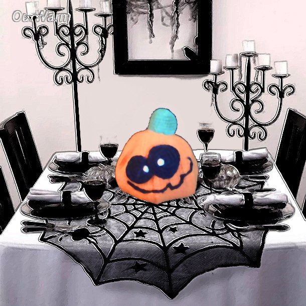 Halloween Dekoration Kürbis mit einem Lächeln - Bild 3